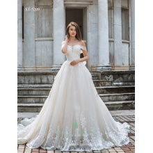 Los cuadros verdaderos de los vestidos de boda hermosos vestido de boda 2017 vestidos de lujo de la novia del tren real wedding el vestido nupcial